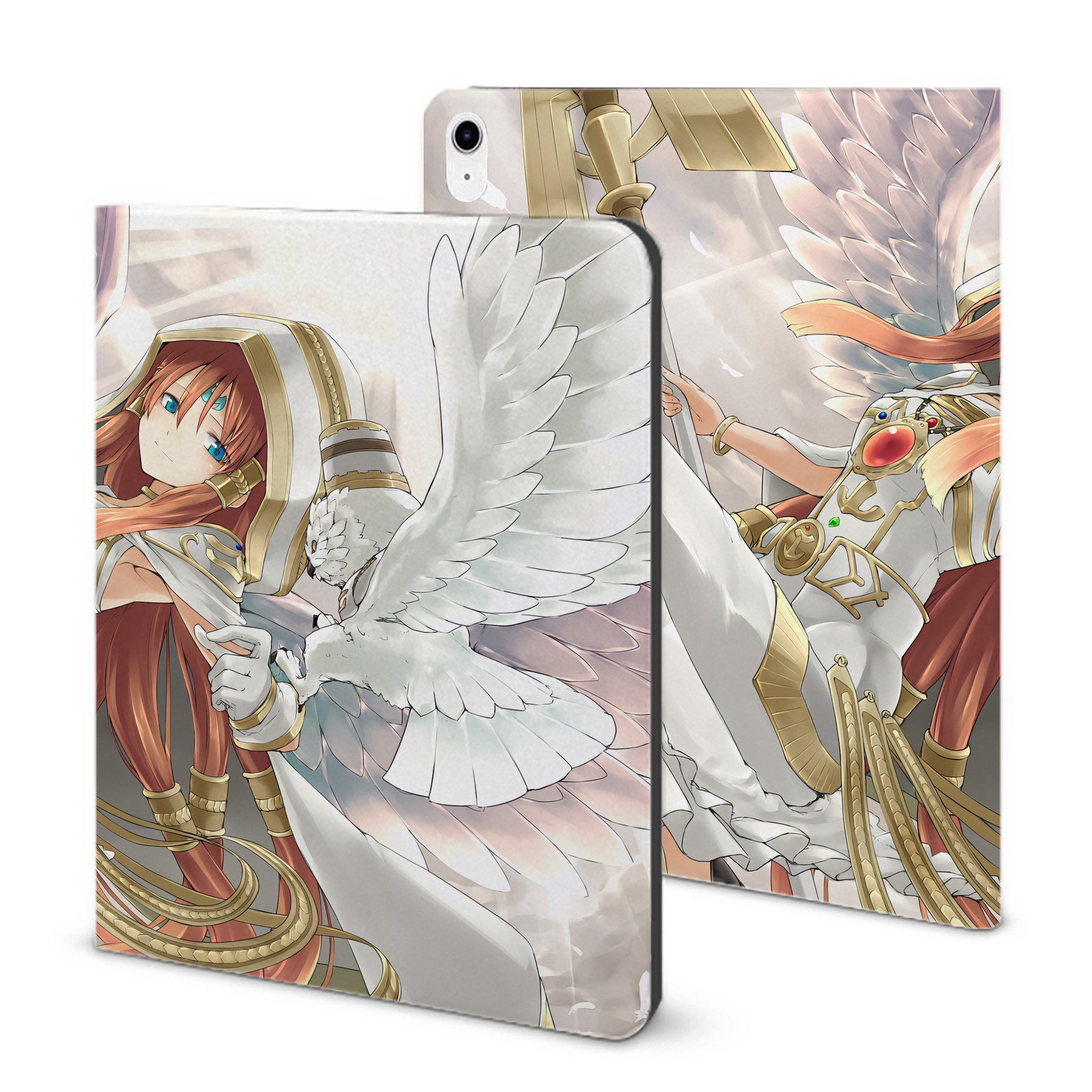 （画像用） 遊☆戯☆王 Yu-Gi-Oh! IPad ケース ブック型 PUレザー TPU 耐衝撃 軽量 薄型 ペン収納なし 全面保護 IPad 各モデル対応